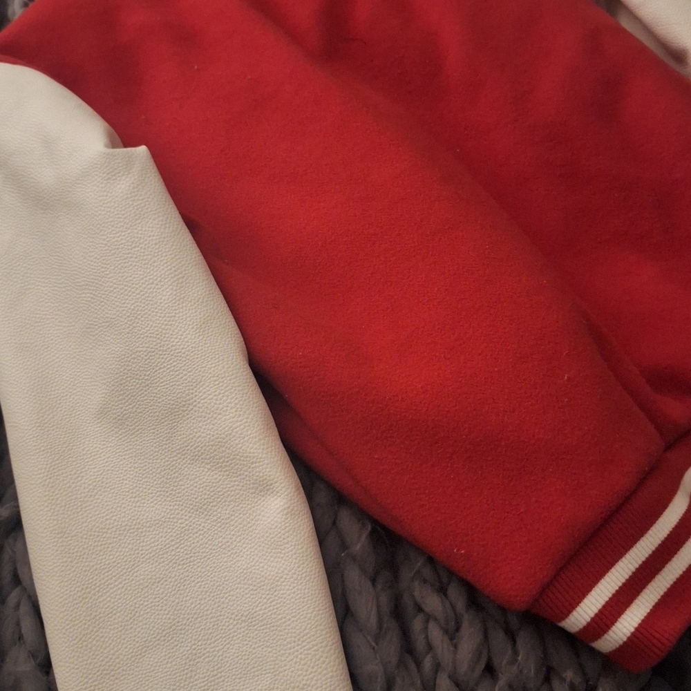 Red and White Varsity Jacket - Picture 7 of 7